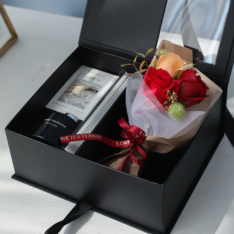 Lofaris Valentines Day Gift Flowers Aromatherapy Bouquet Box