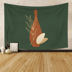 Lofaris Vase Green Family Still Life Abstract Custom Tapestry