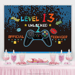 Lofaris Video Game Themed 13th Birthday Backdrop For Boy