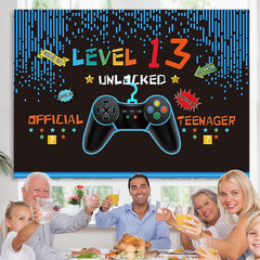 Lofaris Video Game Themed 13th Birthday Backdrop For Boy