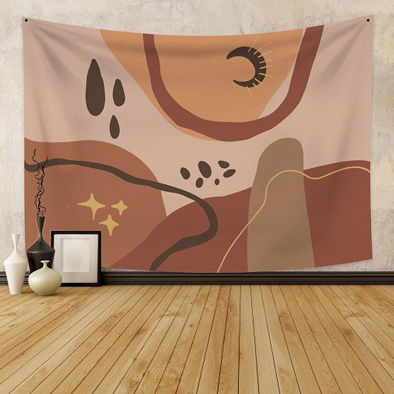 Lofaris Water Drops Moon Abstract Pattern Family Wall Tapestry