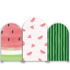 Lofaris Watermelon Watercolor Summer Birthday Arch Backdrop Kit