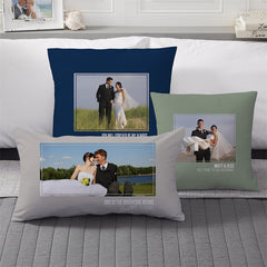 Lofaris Wedding Souvenir Custom Throw Pillow With Love Photo