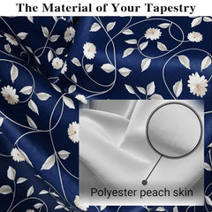 Lofaris White And Black Sky Stars Text Voguish Wall Tapestry