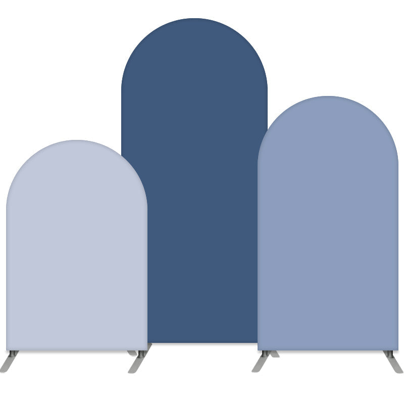 Lofaris Blue Arched Backdrop Cover Custom Party Arch