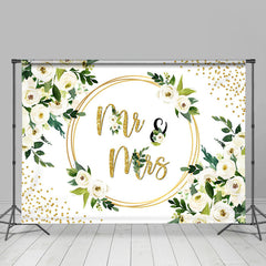 Lofaris White Floral Chaste And Elegant Backdrop For Wedding