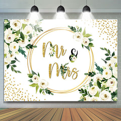 Lofaris White Floral Chaste And Elegant Backdrop For Wedding