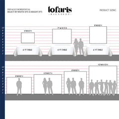 Lofaris White Personalized Backdrop for Photo Shoot