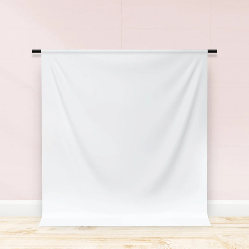 Lofaris White Personalized Backdrop for Photo Shoot