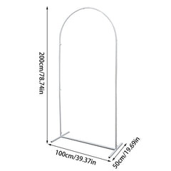 Lofaris Round Top Frame Metal Wedding Arch Backdrop Stand