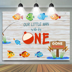Lofaris White Wood 1st Boy Birthday Photoshoot Backdrop