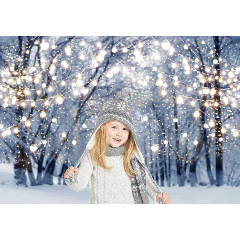 Lofaris Winter Scene Fireplace Christmas Party Backdrop
