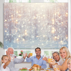 Lofaris Winter Snowflake Glitter Light Bokeh Backdrop For Party
