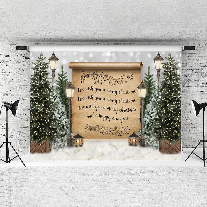 Lofaris Wish Merry Christmas Glitter Lights Bokeh Backdrops