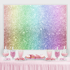 Lofaris Wonderful Rainbow Glitter Bokeh Backdrop for Party