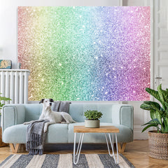 Lofaris Wonderful Rainbow Glitter Bokeh Backdrop for Party