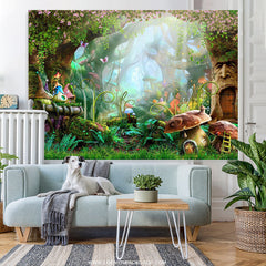Lofaris Wonderland Forest Fairy Tale Girl Birthday Backdrop