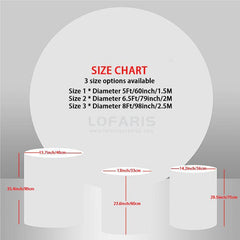 Lofaris Wooden Red And Glitter Circle Christmas Theme Backdrop