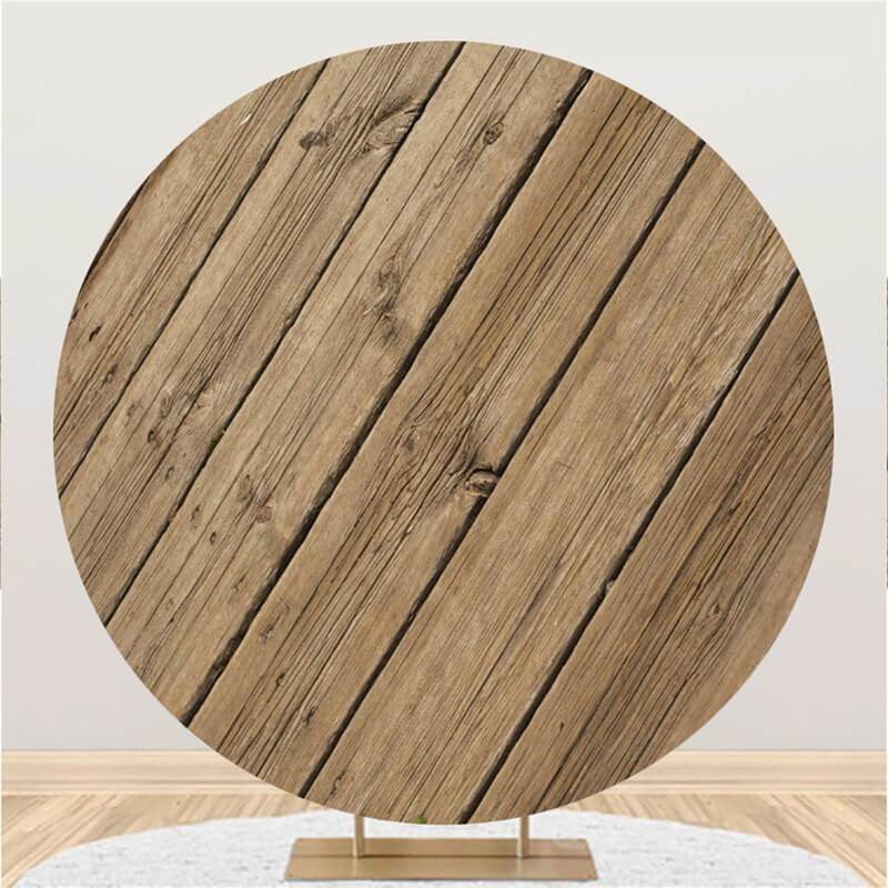 Lofaris Wooden Simple Custom Circle Backdrop For Decoration