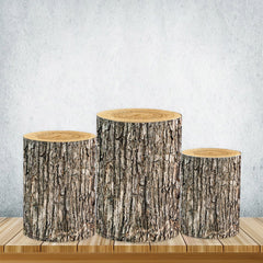 Lofaris Wooden Texture Cylinder Covers Of Various Designs For Party Decor