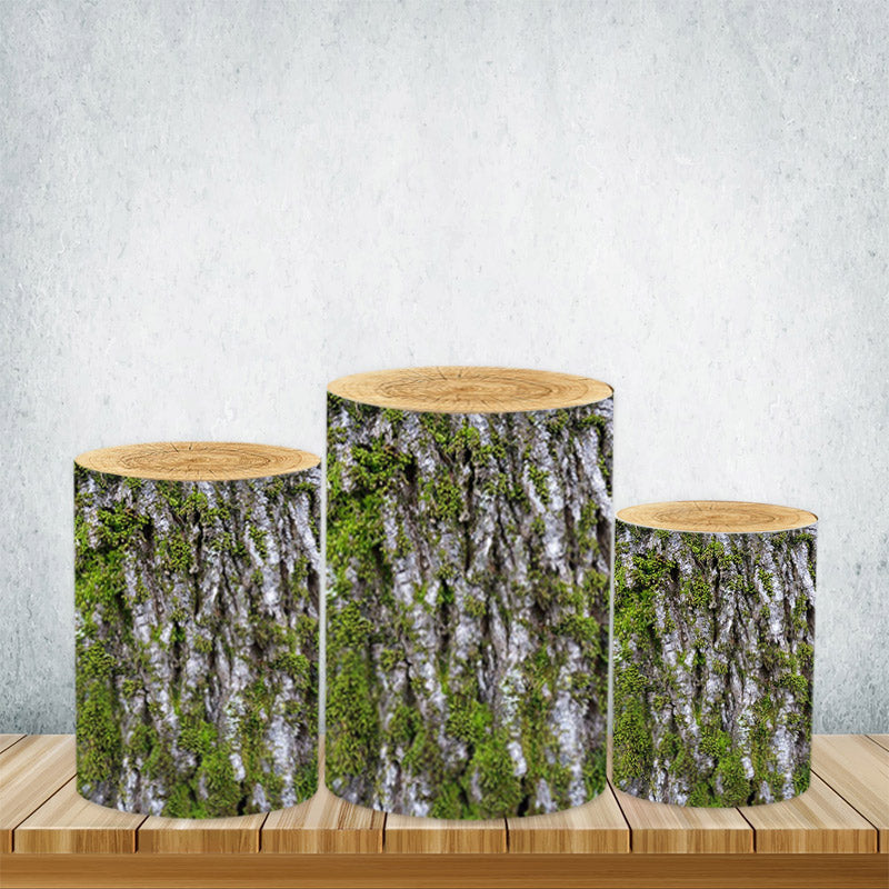 Lofaris Wooden Texture Cylinder Covers Of Various Designs For Party Decor