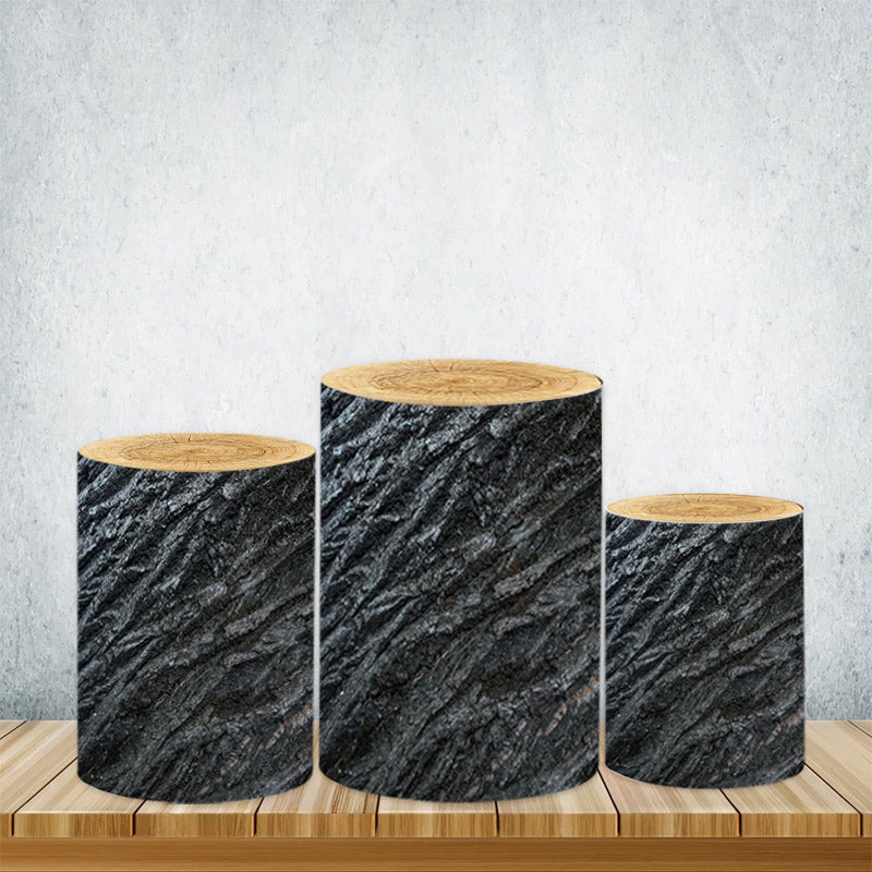 Lofaris Wooden Texture Cylinder Covers Of Various Designs For Party Decor
