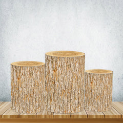 Lofaris Wooden Texture Cylinder Covers Of Various Designs For Party Decor