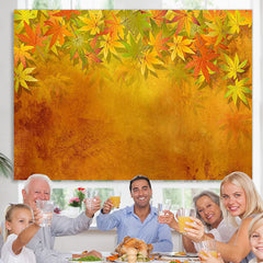 Lofaris Yellow Leaves Autumn Backdrop for Photoshoot