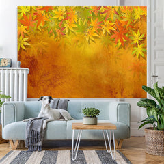 Lofaris Yellow Leaves Autumn Backdrop for Photoshoot