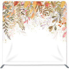 Lofaris Yellow Leaves Glitter Double-Sided Backdrop for Birthday
