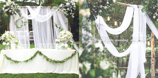 How to use the Wedding Arch Drapes?