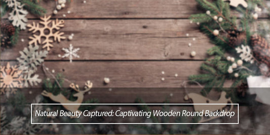 Natural Beauty Captured: Captivating Wooden Round Backdrop - Lofaris