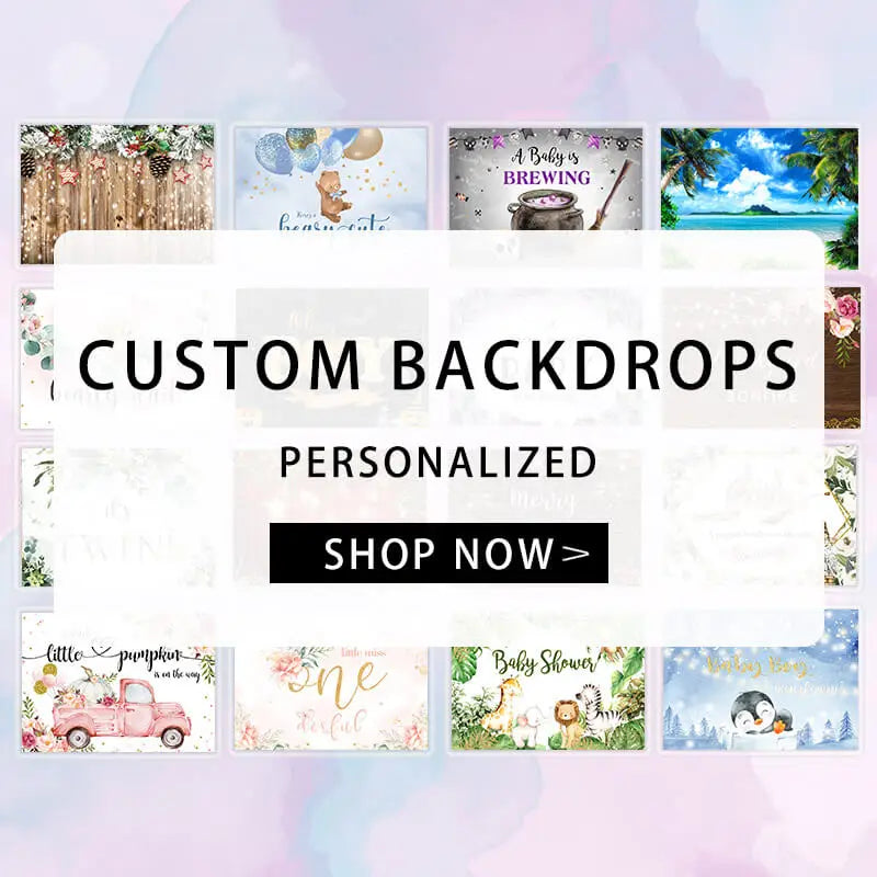 Custom Personalized Backdrops for Party Events