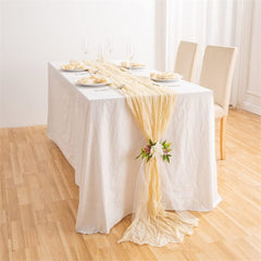 Lofaris 10 Pcs Soft Chiffon Table Runner For Wedding Decor