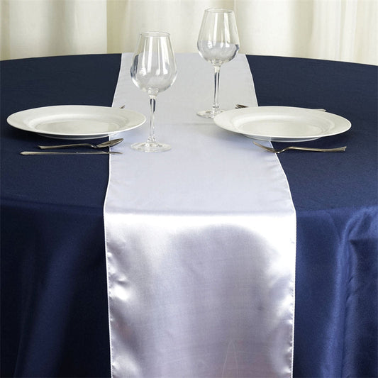 Lofaris 12W x 108L Seamless Satin Table Runner for Party Decor