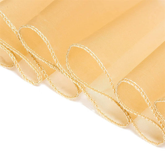 Lofaris 12X108 Inch Ivory Sheer Organza Table Runner For Decor
