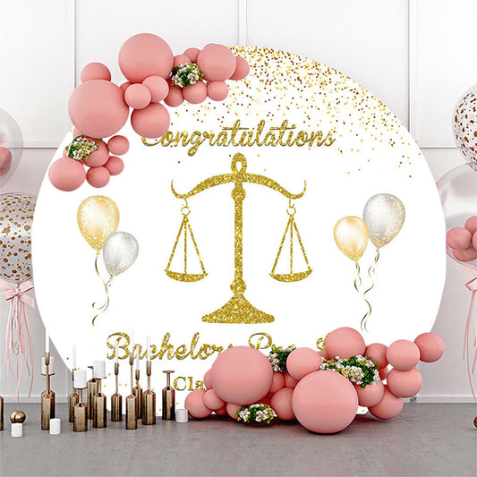 Bachelors Prelaw Class Of 2025 Grad Round Backdrop