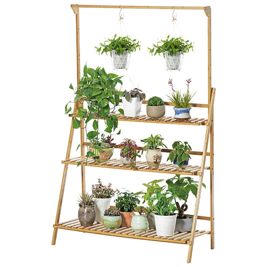 Lofaris 3 Tier Gold Hanging Plant Stand Storage Shelf Flower Pot