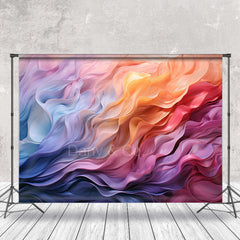 Lofaris 3D Colorful Wave Oil Painting Fine Art Photo Backdrop