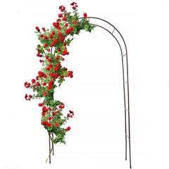 Lofaris 4.6X7.9Ft Black Outdoor Climbing Plants Metal Stand
