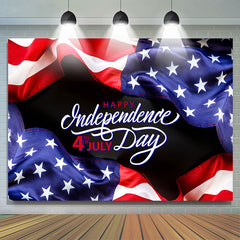 Lofaris 4th July Fluttering Usa Flag Independence Day Backdrop