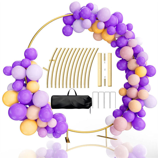 Lofaris 6.6FT Party Round Backdrop Stand Balloon Arch Frame