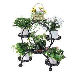 Lofaris 6 Pot Indoor Outdoor Metal Plant Rack For Decoration