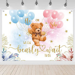(7 Day Delivery) Lofaris Bearly Wait Baby Shower Party Backdrop
