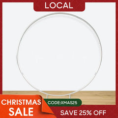 Lofaris (7 Day Delivery) Silver Round Heavy Duty Wedding Party Backdrop Stand