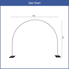 Lofaris (7 Day Delivery) Wide Arch 10x8ft Wedding Stand Balloon Semi-circle Frame