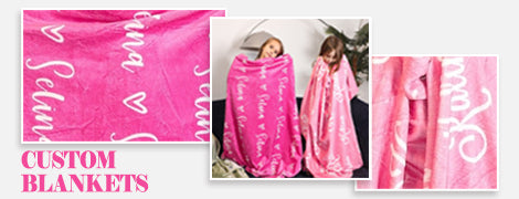 custom blankets for name and photos - lofaris