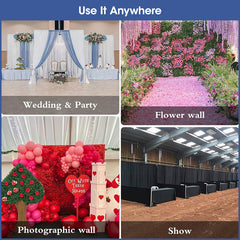 Lofaris Heavy Duty Double Crossbar 50x10ft Adjustable Pipe And Drape Stand