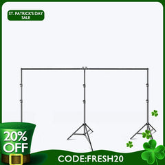 (7 Day Delivery) Lofaris Adjustable 20x10ft Backdrop Stand Kit for Room Set, Stable for Studio and Event Use