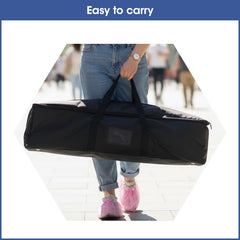 Lofaris Collapsible Tabletop Hoop Stand, Silver Round Arch Frame , Stand for Party Decor